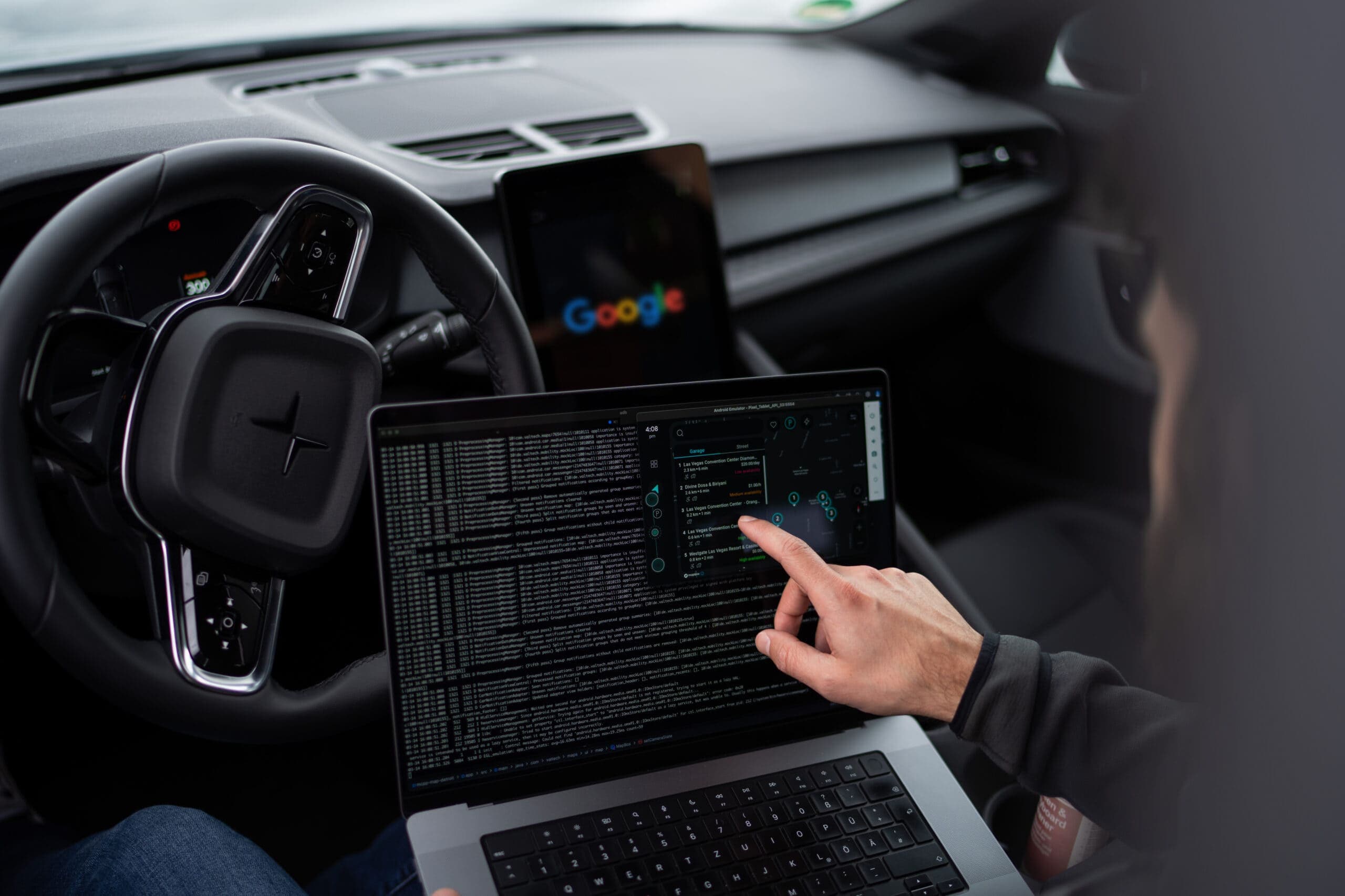 Google-powered infotainment and navigation in Volvo interior